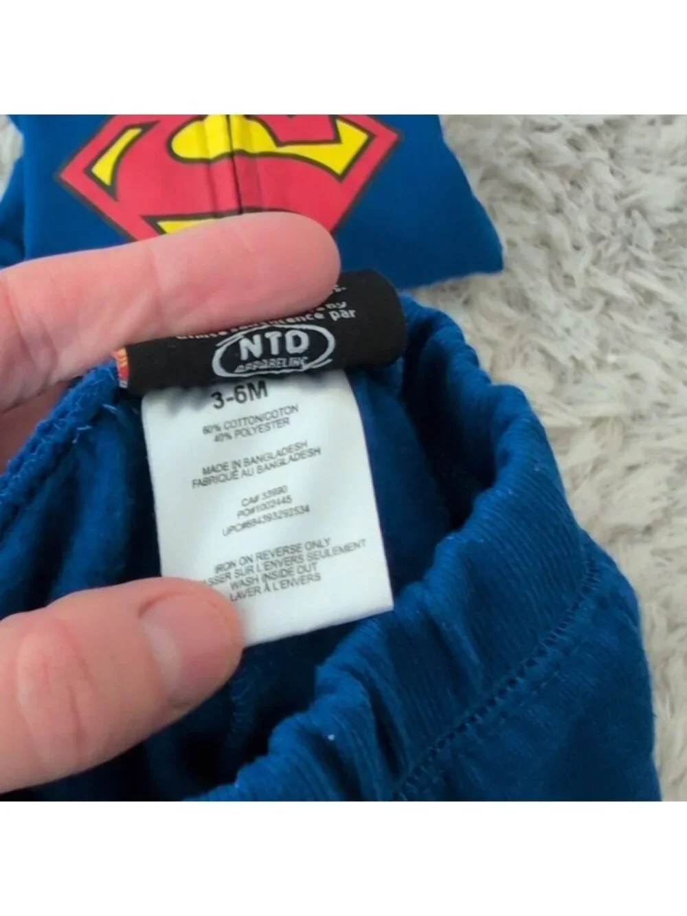 Official Baby Superman Hoodie and Sweatpants Set